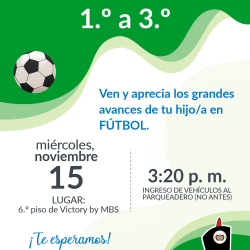 1er Ciclo Extraclases Fútbol 1°a 3° Grado