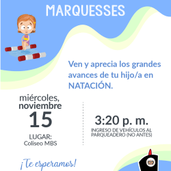 1er Ciclo Extraclases Natación Marquesses